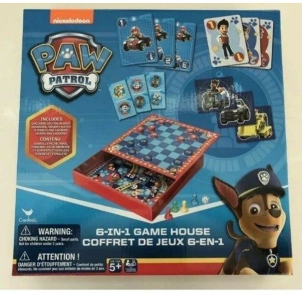 NEW Paw patrol 6 in 1 game house